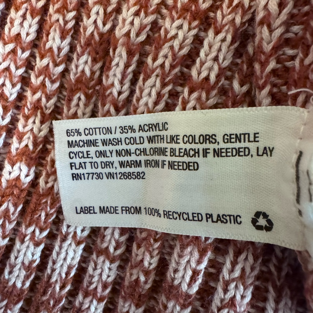 Universal Thread Marled Orange/White Cotton Blend… - image 5